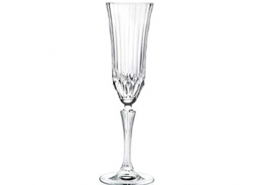 6 Champagne Crystal Glasses – Service Concorde Prestige 18 cl (6 fl oz) – Klein House – Company : Artisan du Cristal – Gift Set – Stamped : Klein 54120 Baccarat France