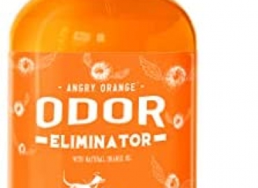 ANGRY ORANGE Pet Odor Eliminator for Strong Odor – Citrus Deodorizer for Dog or Cat Urine Smells on Carpet, Furniture & Floors – Puppy Supplies﻿