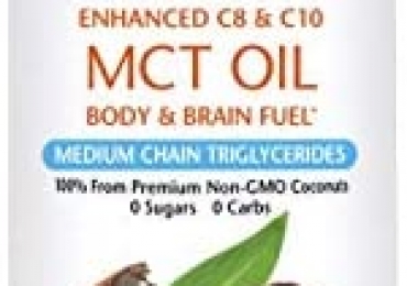 100% Organic MCT Oil from Non-GMO Coconuts | Keto and Paleo Friendly | High Energy C8 and C10 Fatty Acids | Eniva Health