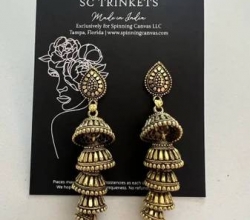 Gold ethnic earrings (new)