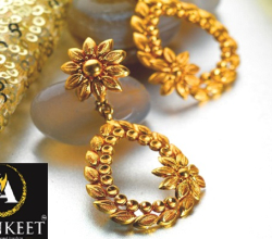 Buy Gold Earrings Online in USA | Call Us: +91-7900181111