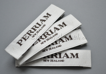 Custom woven labels with brand logos